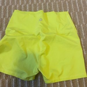 Neon Yellow biker shorts